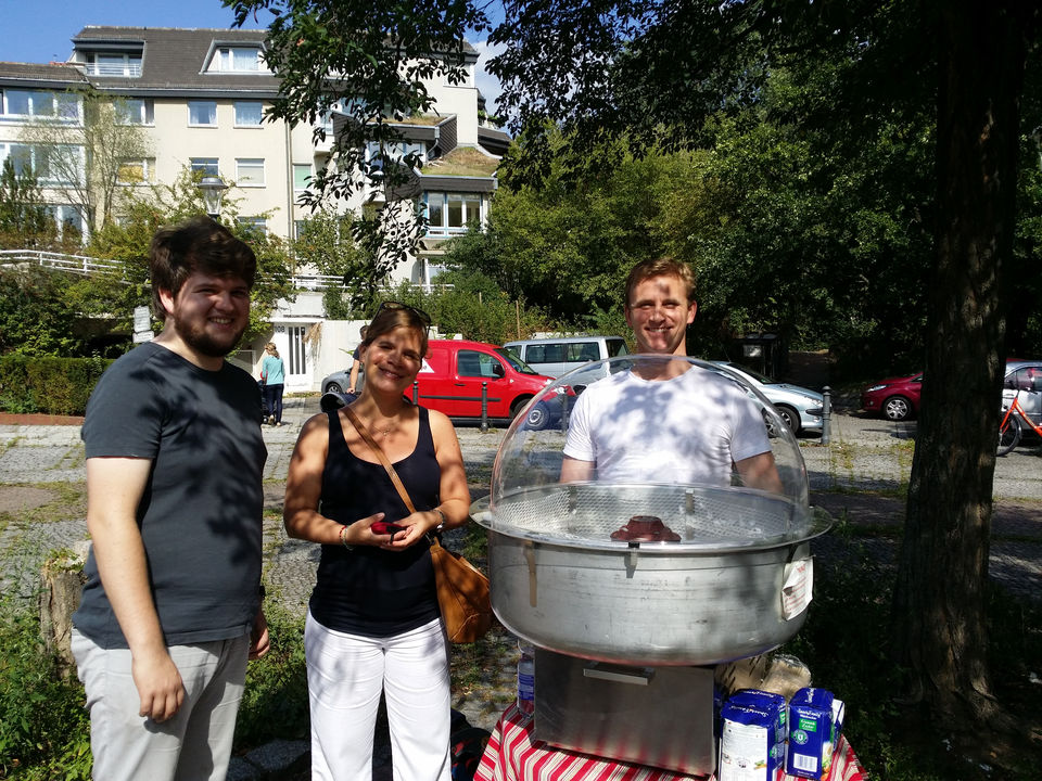 (v.l.) Robert, Isabel und Philipp auf dem SPD-Kinderfest